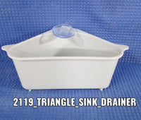 2119 Triangular Multi Functional Drainer Shelf Sink Storage Holder DeoDap