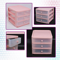 1141 Desktop Storage Box Transparent Small Drawer Desk Plastic Mini Storage Box Rabbit Stationery Storage Box DeoDap