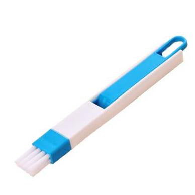 0850 2 in 1 Multi-Function Plastic Window Slot Keyboard Wardrobe Dust Removal Cleaning Brush DeoDap