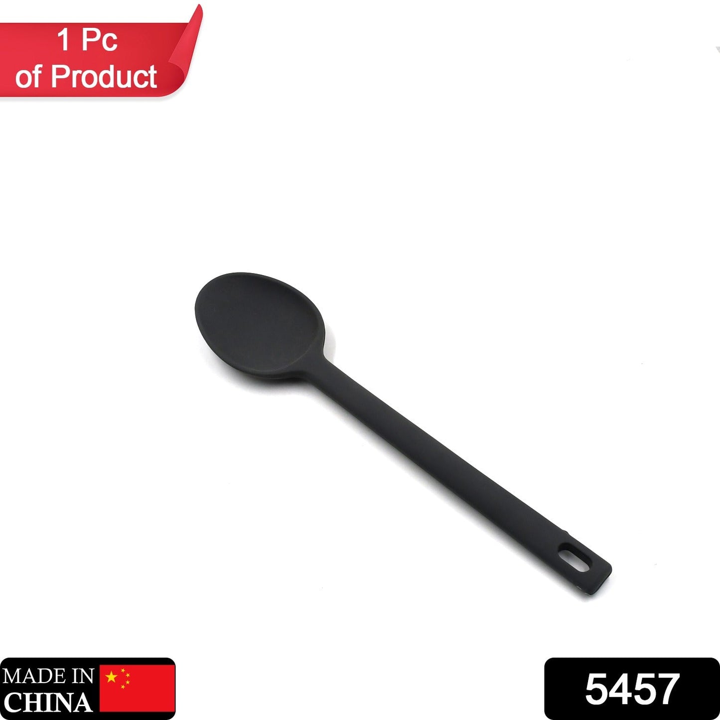 5457 Grande cuillère de cuisine en silicone à long manche pour la cuisson, louche de cuisson, ustensiles de cuisine en silicone de qualité alimentaire (30 cm)