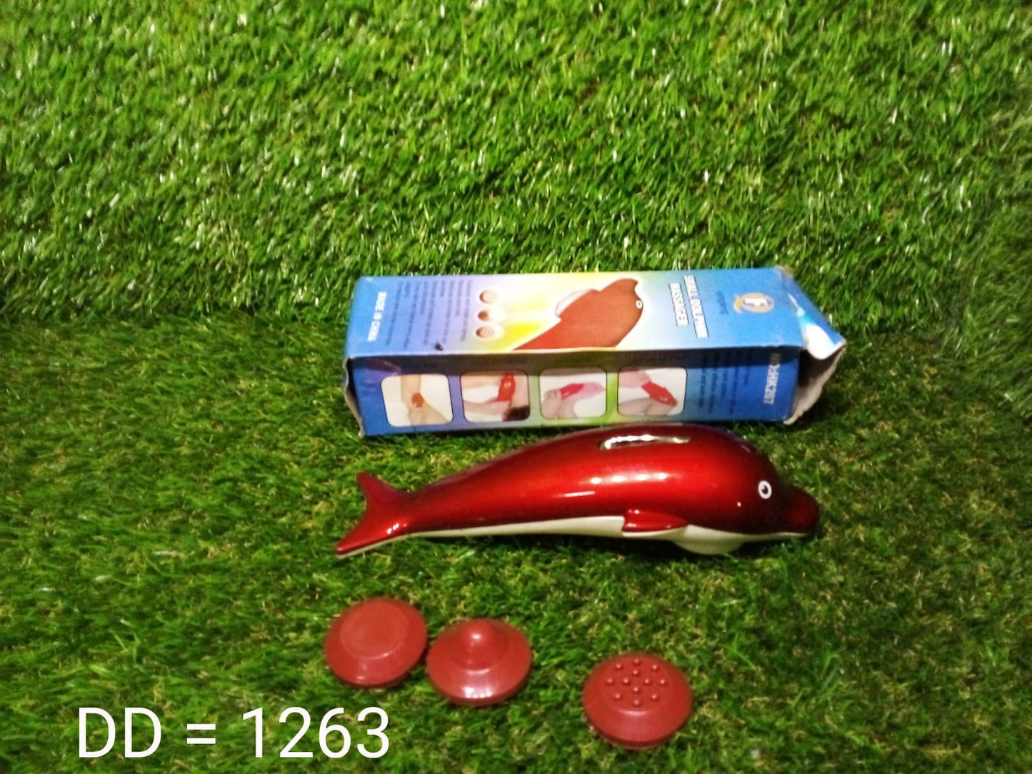 1263 Dolphin Handheld Body Massager for Agony Stress Pain (8 Inch) DeoDap