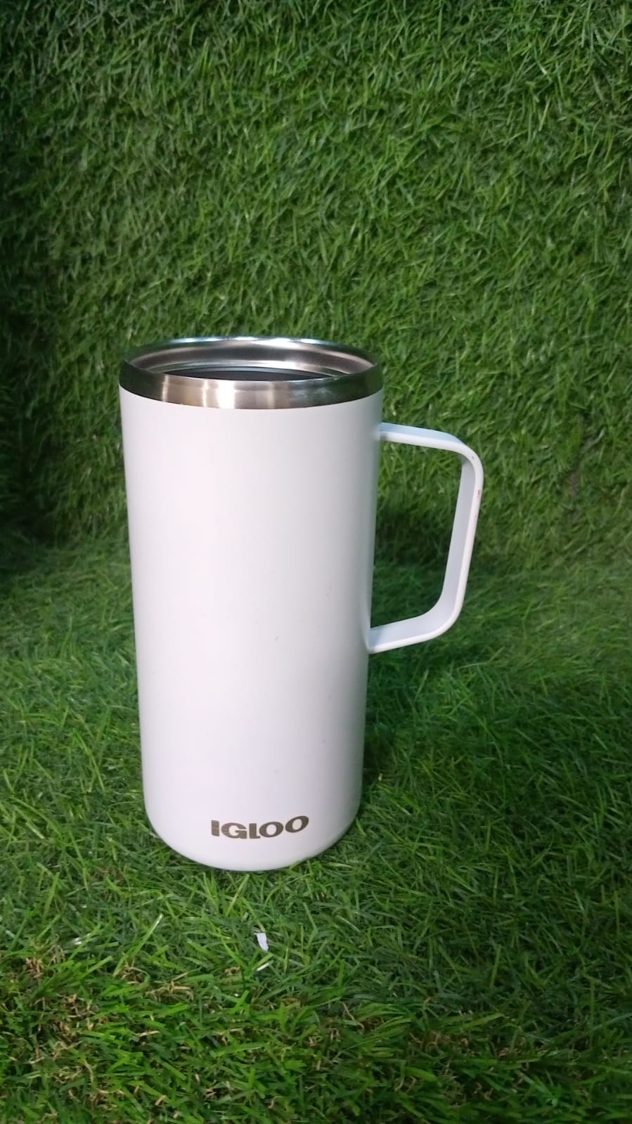 Grande tasse à café en acier 5918, tasse PREMIUM pour café, thé, cacao, tasses de CAMPING avec poignée, PORTABLE et facile à nettoyer (1 pièce)