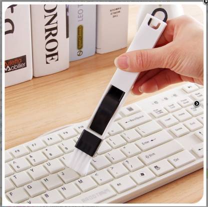 0850 2 in 1 Multi-Function Plastic Window Slot Keyboard Wardrobe Dust Removal Cleaning Brush DeoDap